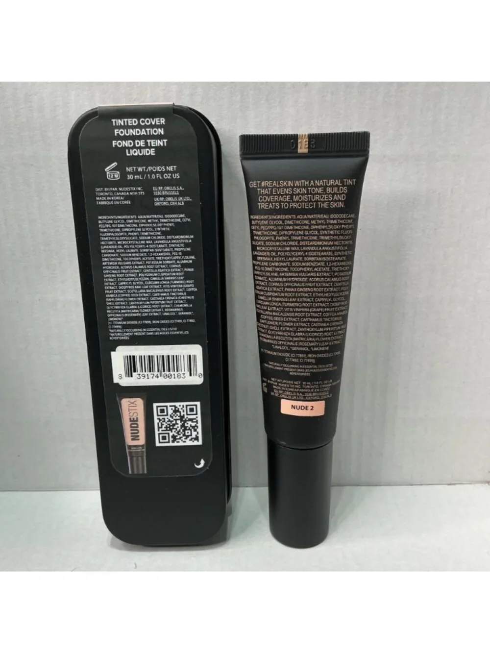 Nudestix Tinted Cover Foundation Nude 2 1.0 Fl Oz Lightweight Natural Finish